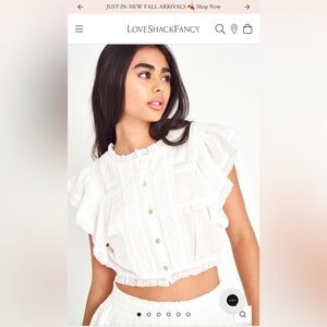 super cute in style top from loveshackfancy never worn